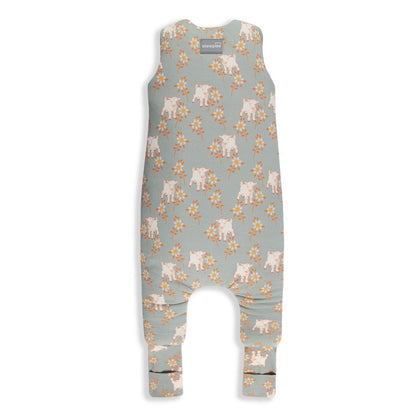 Vintage Animals Saco de dormir con pies Reversible T-S jersey algodón