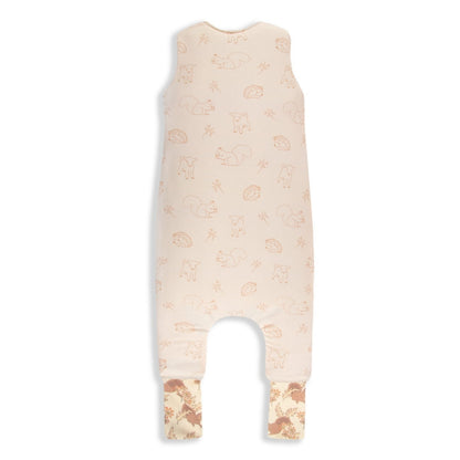Vintage Animals Saco de dormir con pies Reversible T-S jersey algodón