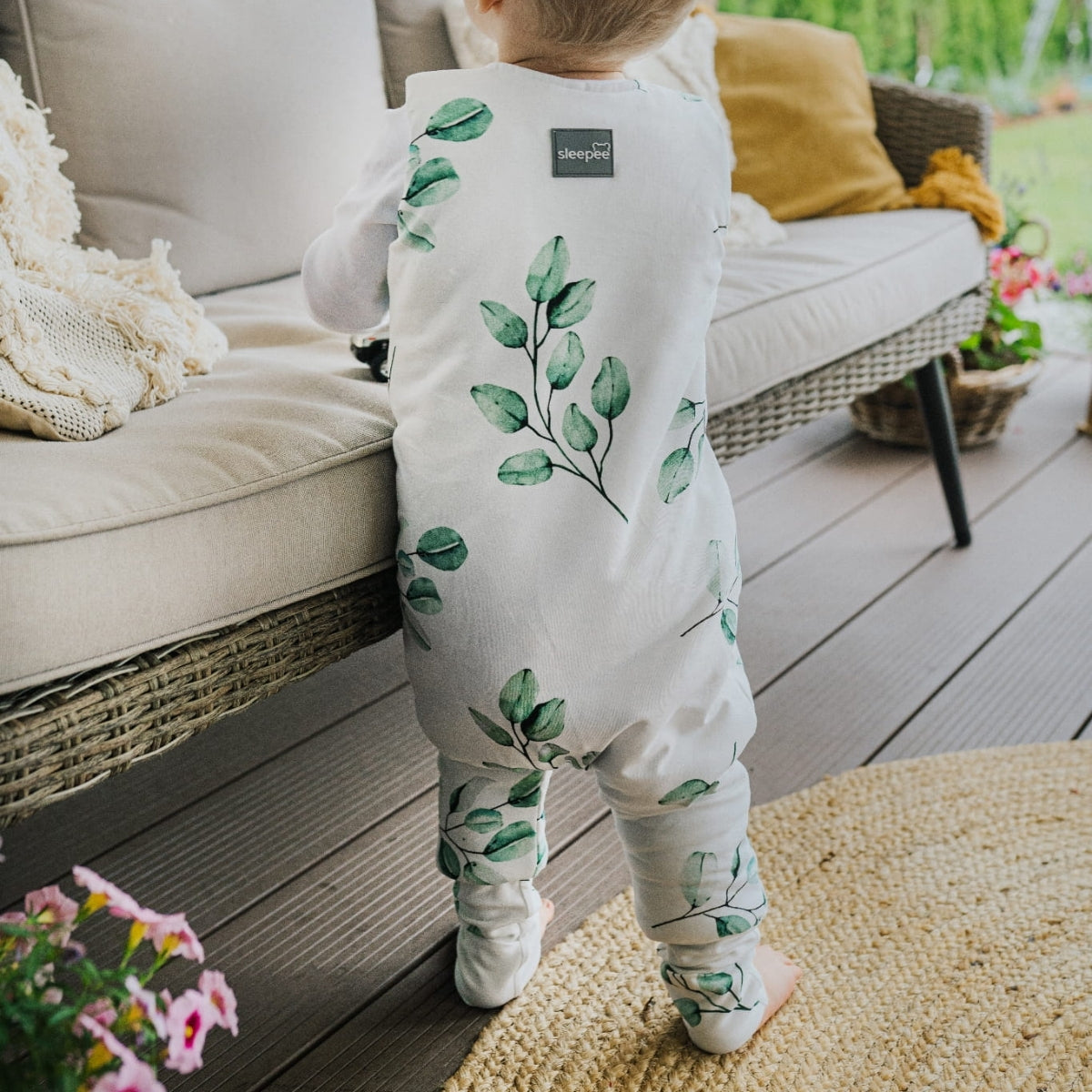 Vintage Animals Saco de dormir con pies Reversible T-S jersey algodón