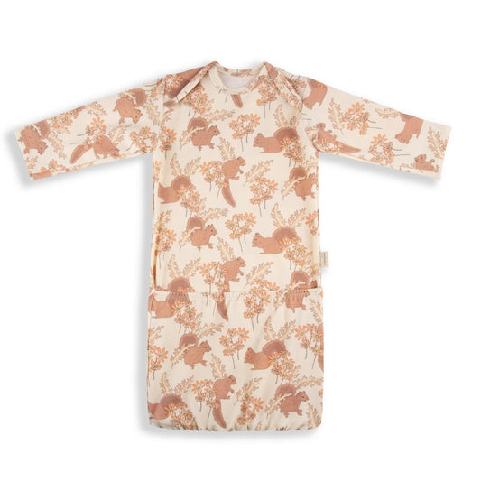Vintage Animals Primera puesta bebé Canguro 0-2m jersey algodón