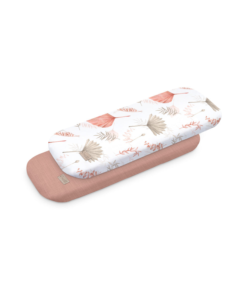 Boho & Love Pack 2 bajeras capazo algodón satinado 80x35 cm
