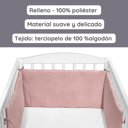 Cotton Color Chichonera para cuna 180x30 Velour algodón