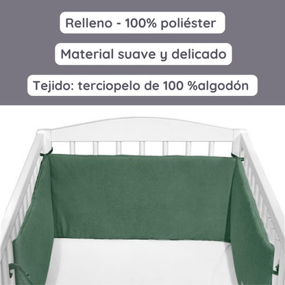Cotton Color Chichonera para cuna 180x30 Velour algodón