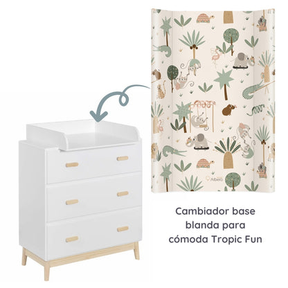 Cotton Color Cambiador base blanda para cómoda 70x47 cm