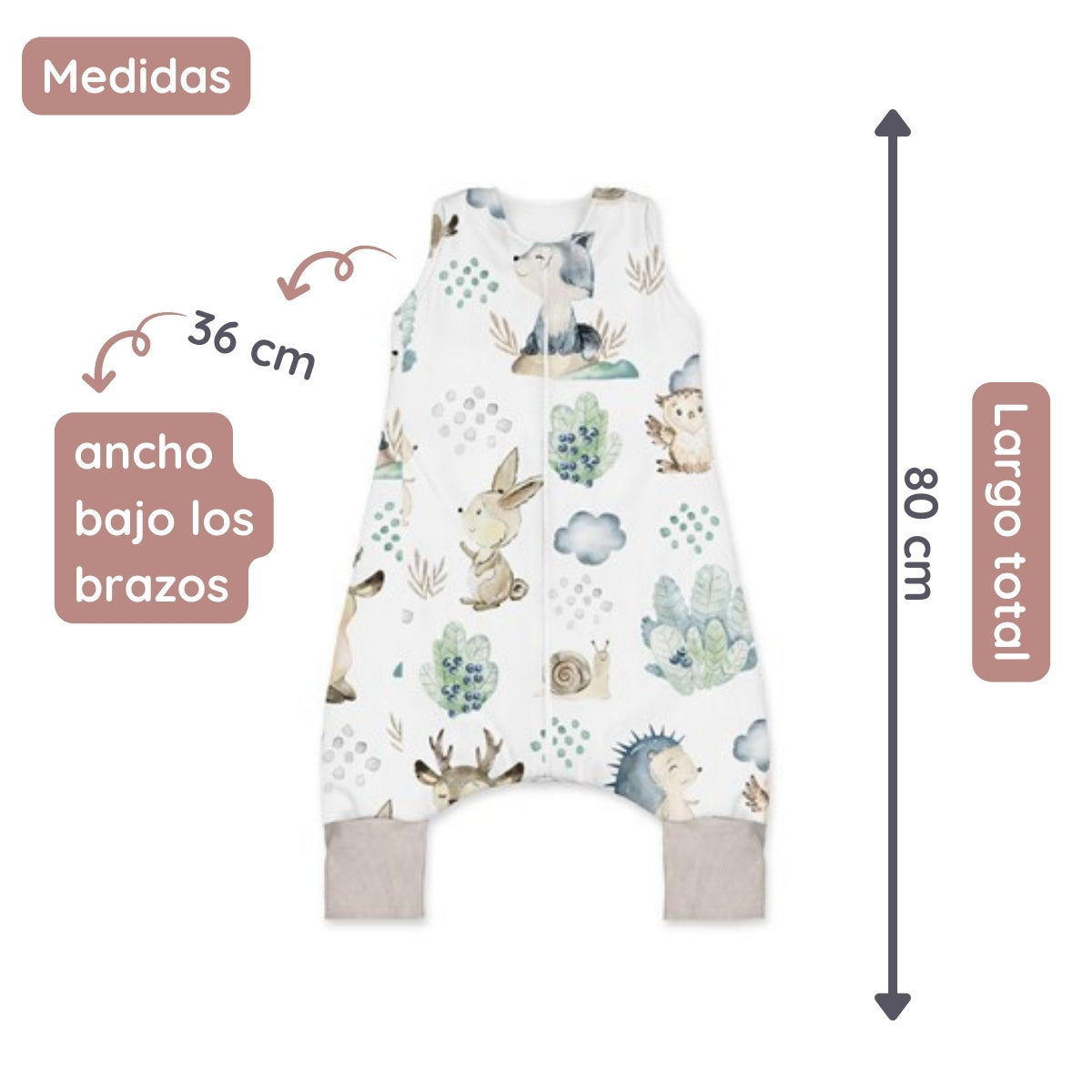 Colorful World Saco de dormir con patas 12 a 36 meses Colorful World