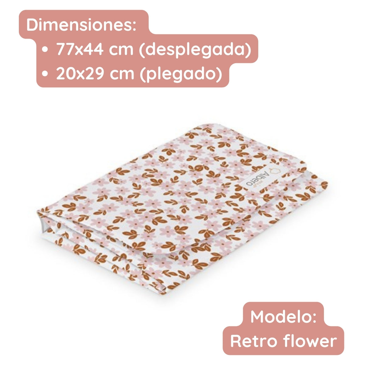 Cotton Color Cambiador plegable de viaje plastificado Cotton Color