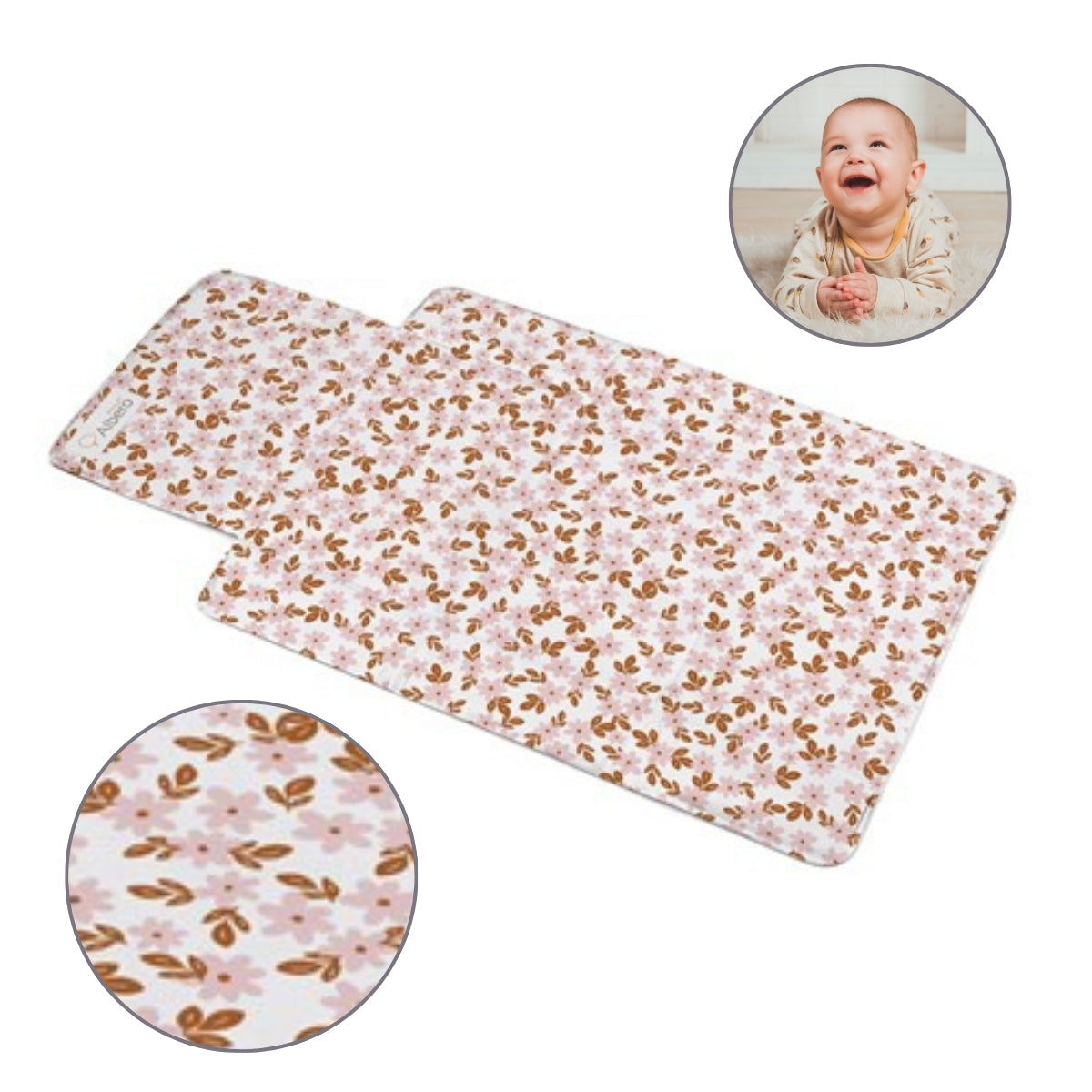 Cotton Color Cambiador plegable de viaje plastificado Cotton Color