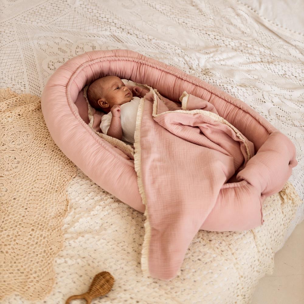 Muslin Baby Cuna nido desenfundable 60x85 cm