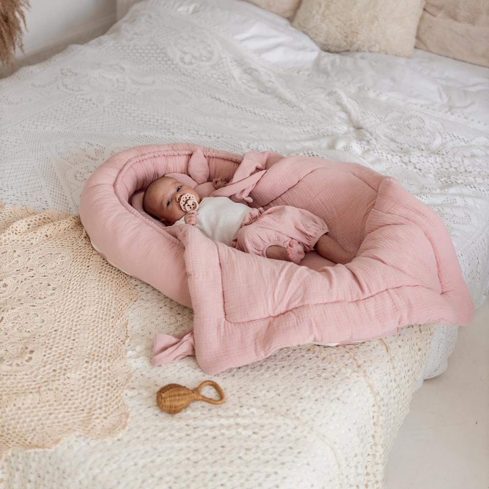 Muslin Baby Saco capazo algodón 4 en 1 reversible 75x75 cm
