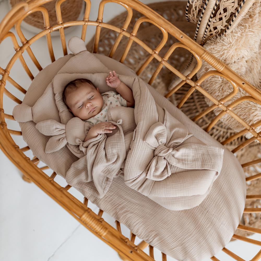 Muslin Baby Saco capazo algodón 4 en 1 reversible 75x75 cm
