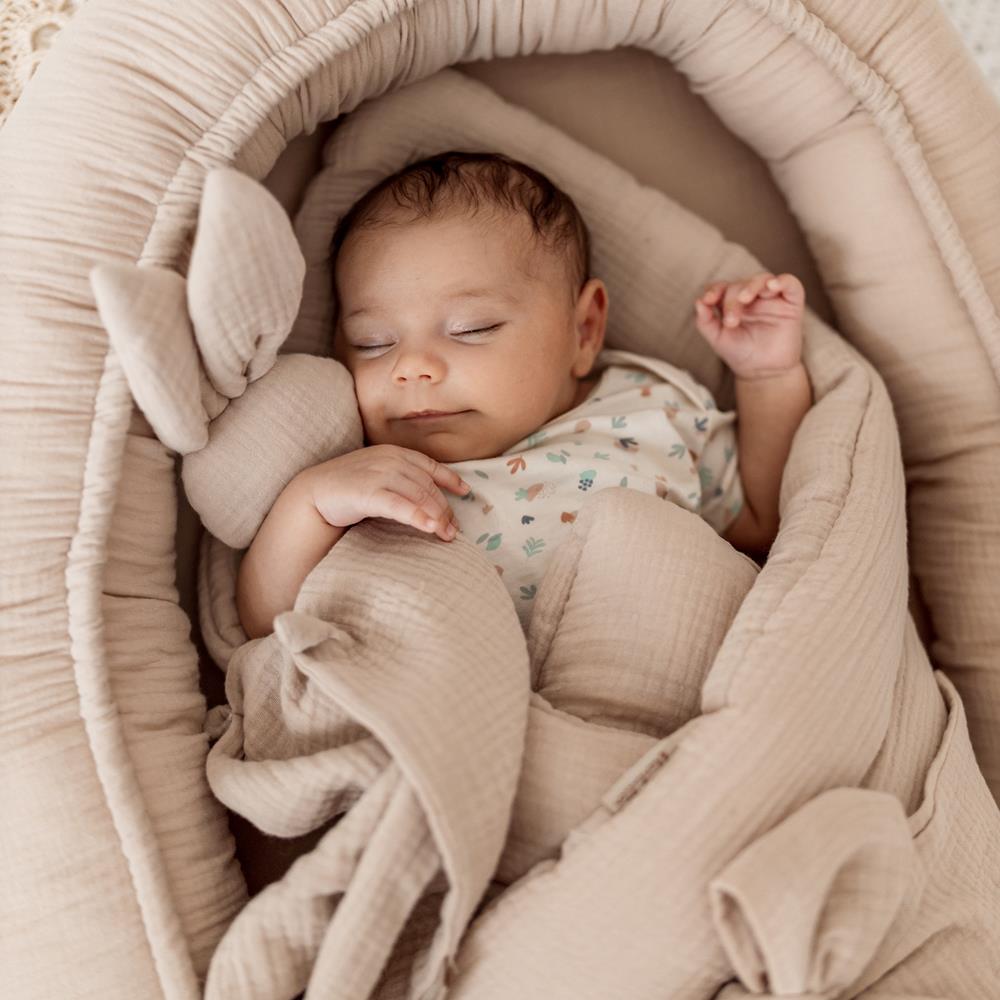 Muslin Baby Saco capazo algodón 4 en 1 reversible 75x75 cm
