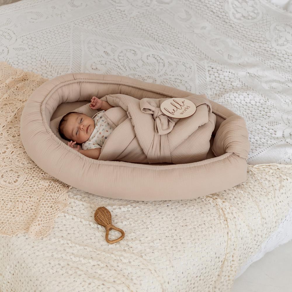 Muslin Baby Saco capazo algodón 4 en 1 reversible 75x75 cm
