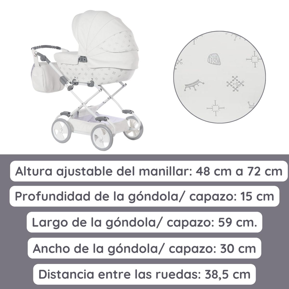 Junama Carro de muñecas Imperial