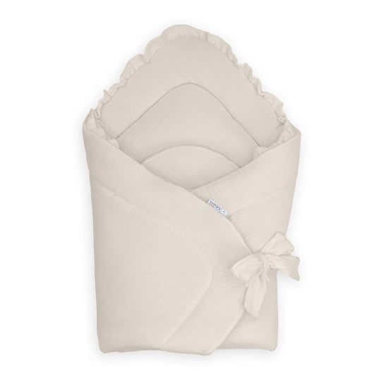 Cotton Color Saco capazo 4 en 1 muselina con volante