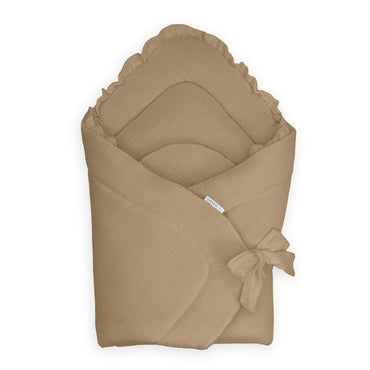 Cotton Color Saco capazo 4 en 1 muselina con volante