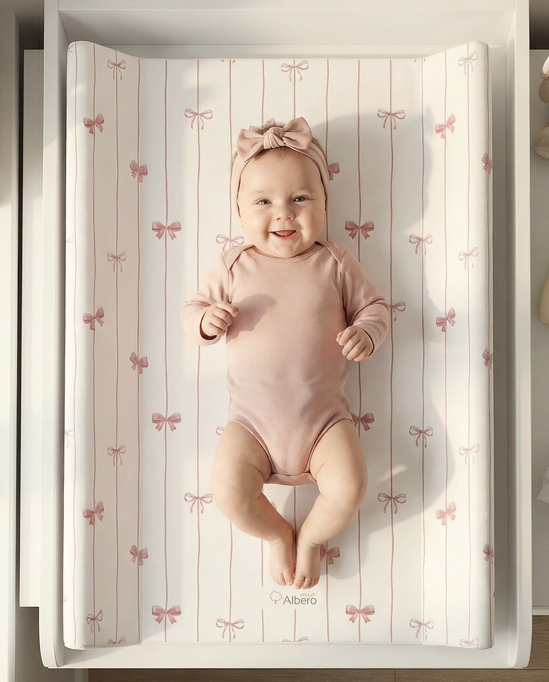 Cotton Color Cambiador base rígida 2 en 1 para Cuna y Cómoda