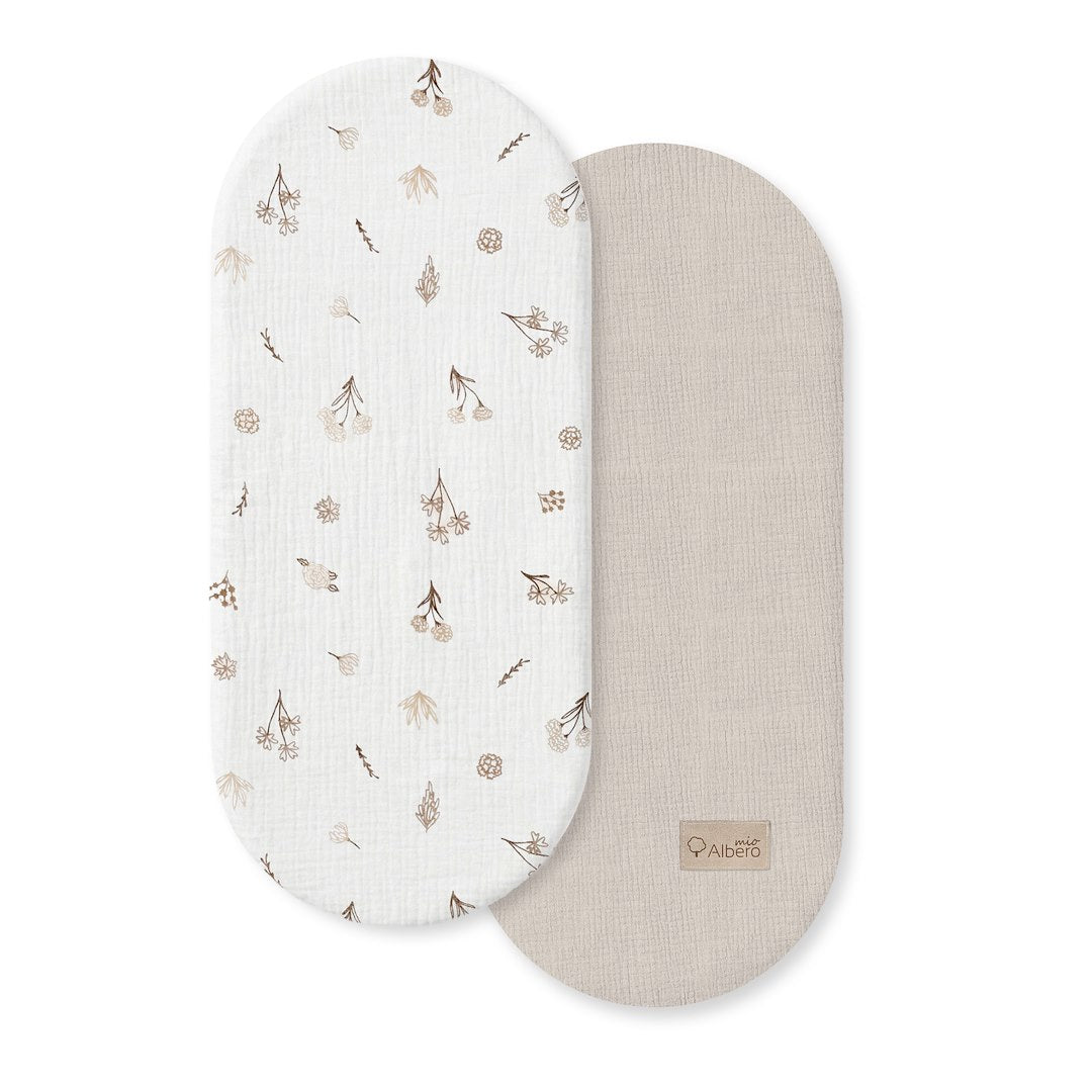 Colorful World Pack 2 bajeras capazo muselina Wild Flowers