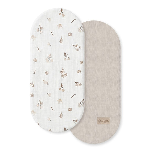 Colorful World Pack 2 bajeras capazo muselina Wild Flowers