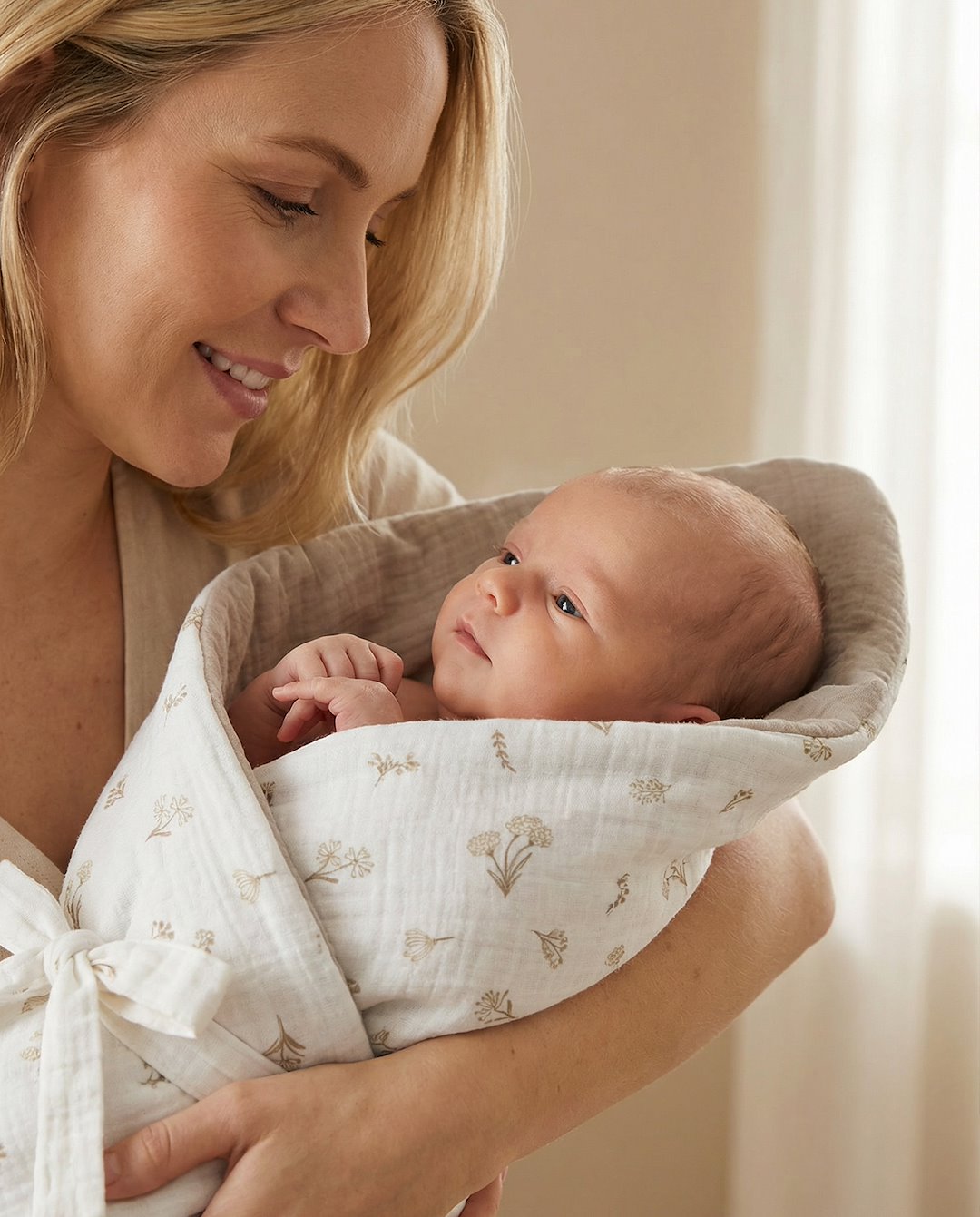 Colorful World Saco capazo 4 en 1 muselina Wild Flowers