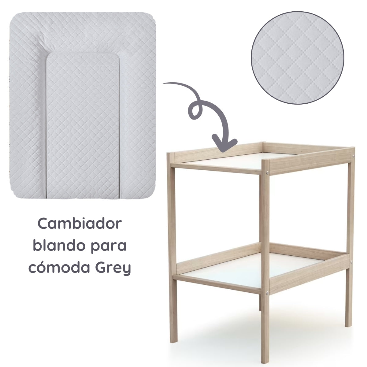Caro premium line Cambiador blando para comoda 50 x 70 cm