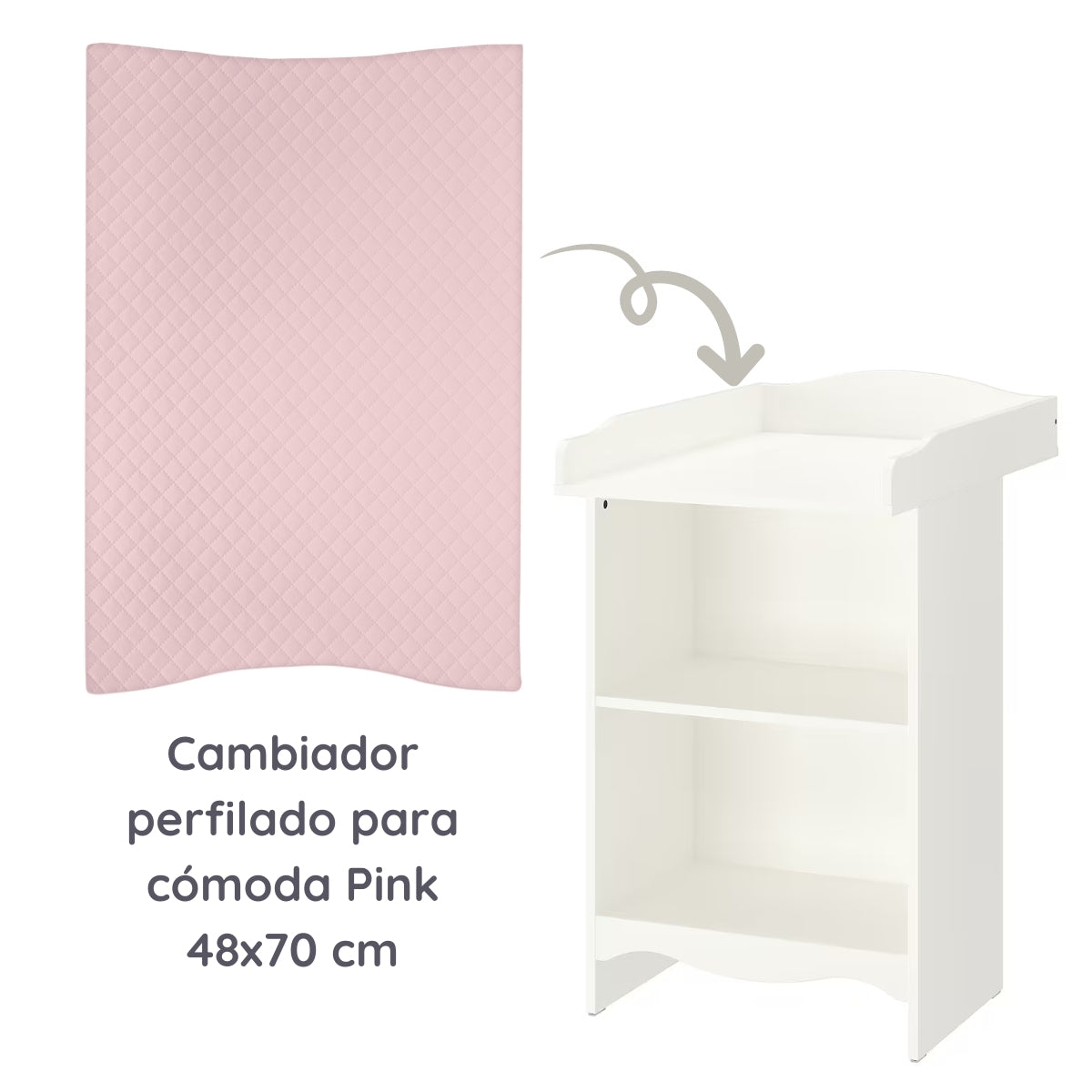 Caro premium line Cambiador perfilado para cómoda 48 x 70 cm