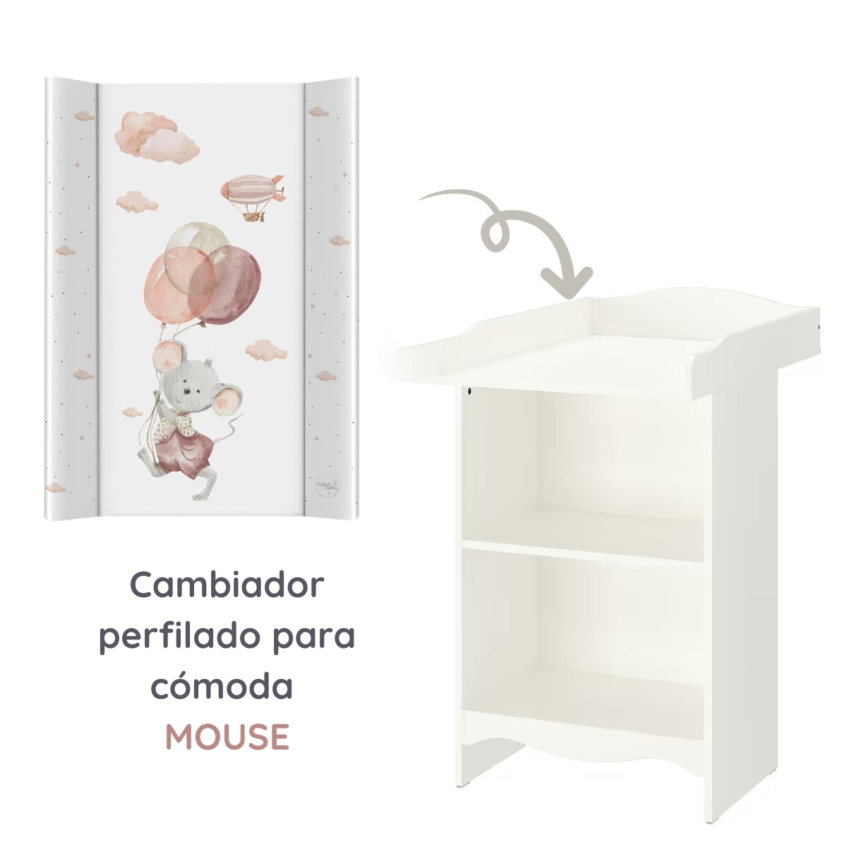 Basic Cambiador perfilado para cómoda