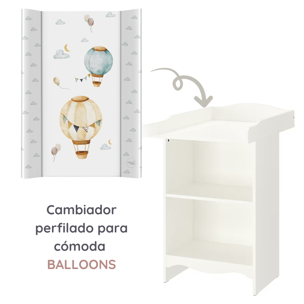 Basic Cambiador perfilado para cómoda