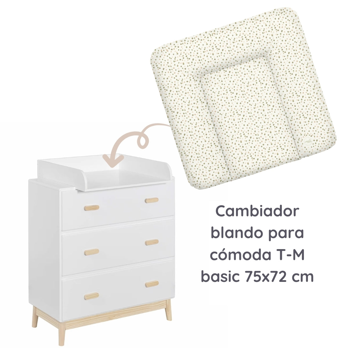 Basic Cambiador blando para comoda T-M