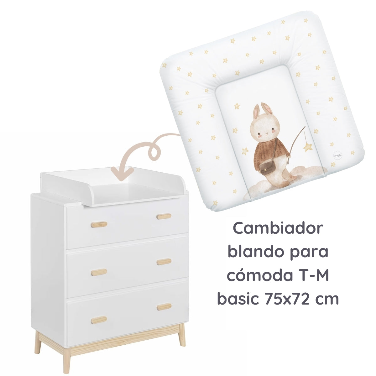 Basic Cambiador blando para comoda T-M