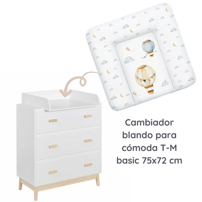 Basic Cambiador blando para comoda T-M