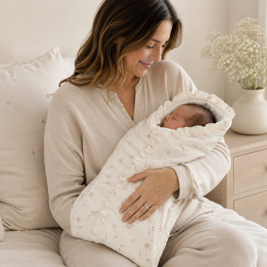 Monet Arrullo bebé con volante algodón
