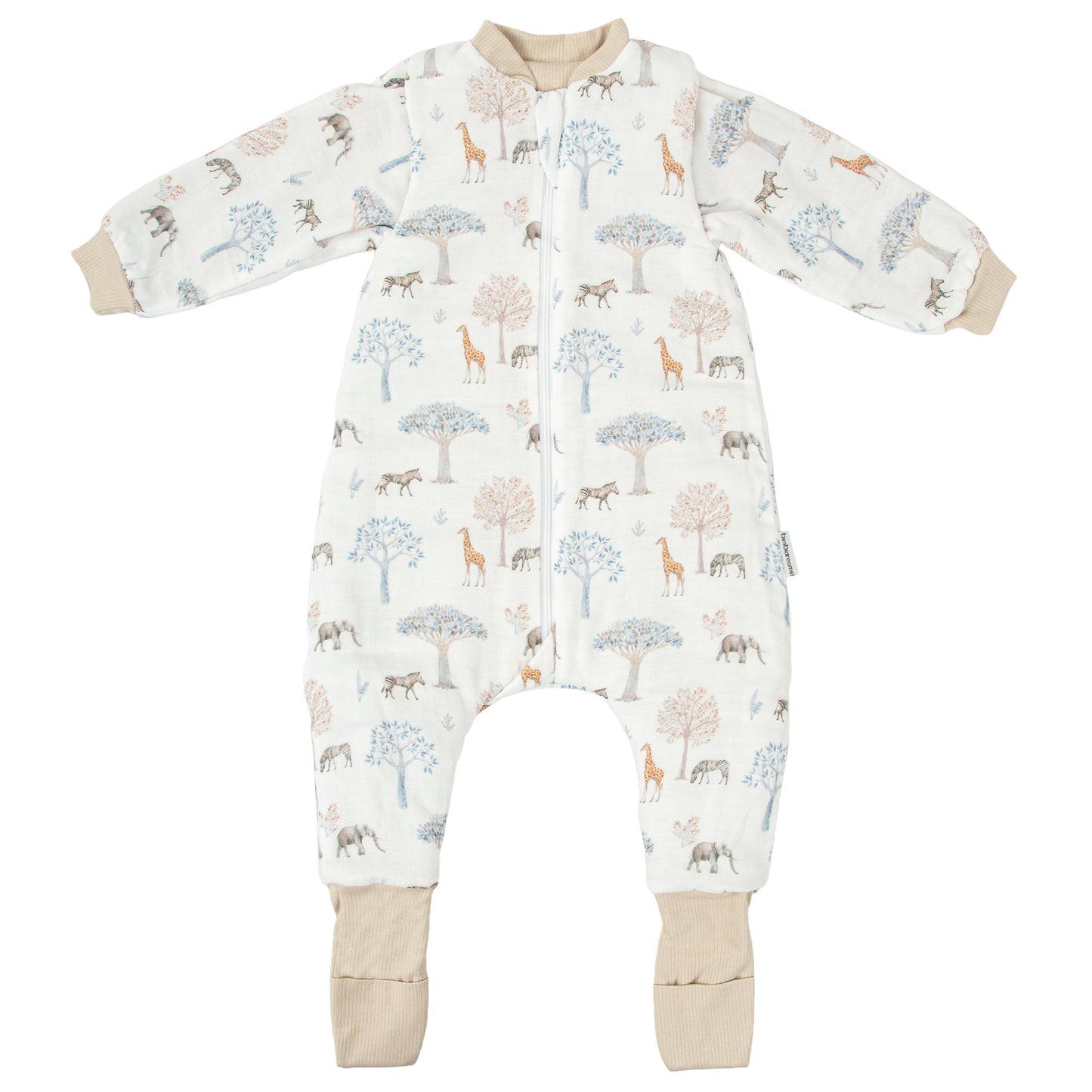 Tanzania Saco pijama con pies y mangas extraíbles 75 cm
