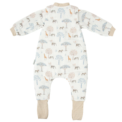 Tanzania Saco pijama con pies y mangas extraíbles 75 cm
