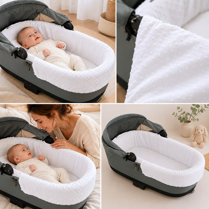 Funda interior capazo cuco universal Plumeti Premium 80x32 cm