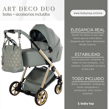 Art Deco cochecito de bebé Duo
