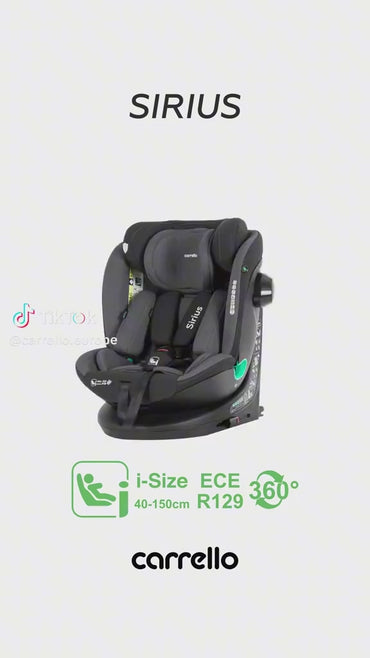 Carrello Sirius silla de auto 360 isofix 40 do 105 cm I-size